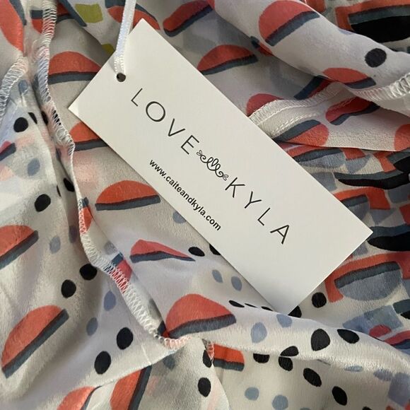 NWT CAITE AND KYLA REMY KIMONO WITH EMBROIDERY Sizes S & M - Picture 7 of 8